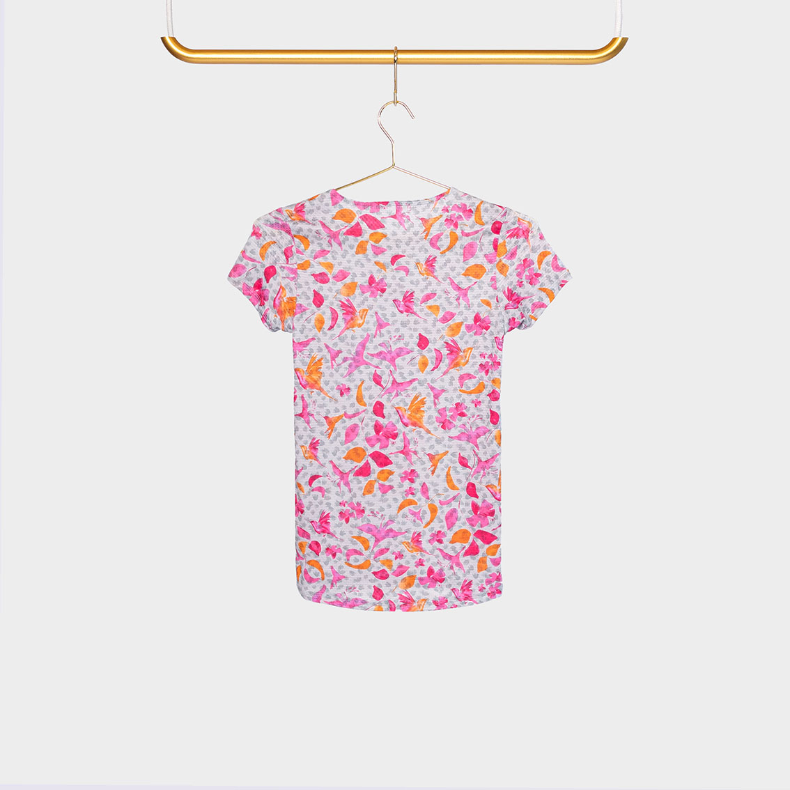Mesh Shirt Grey Flower Mesh Shirt Grey Flower