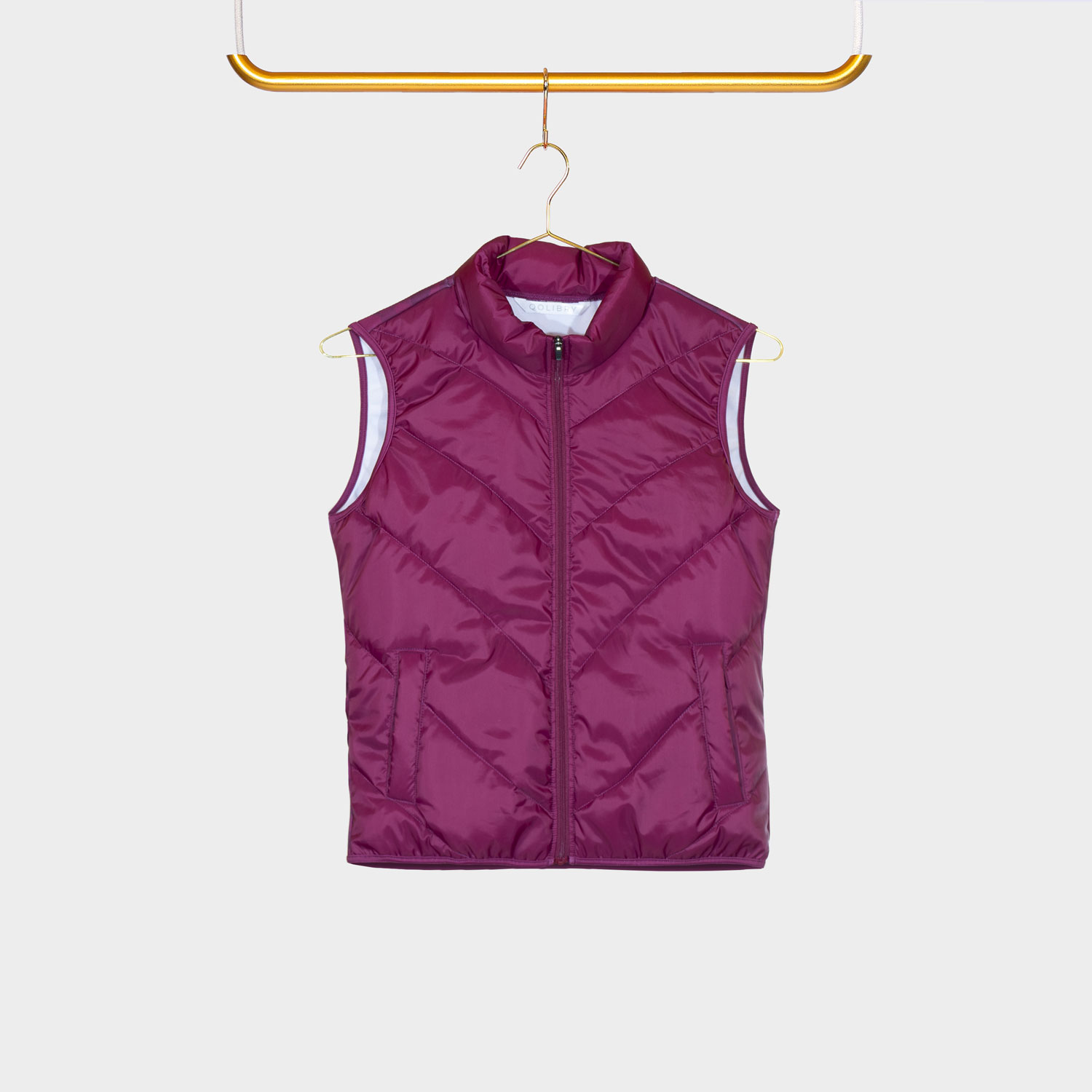 Quilted Vest Bordeaux 