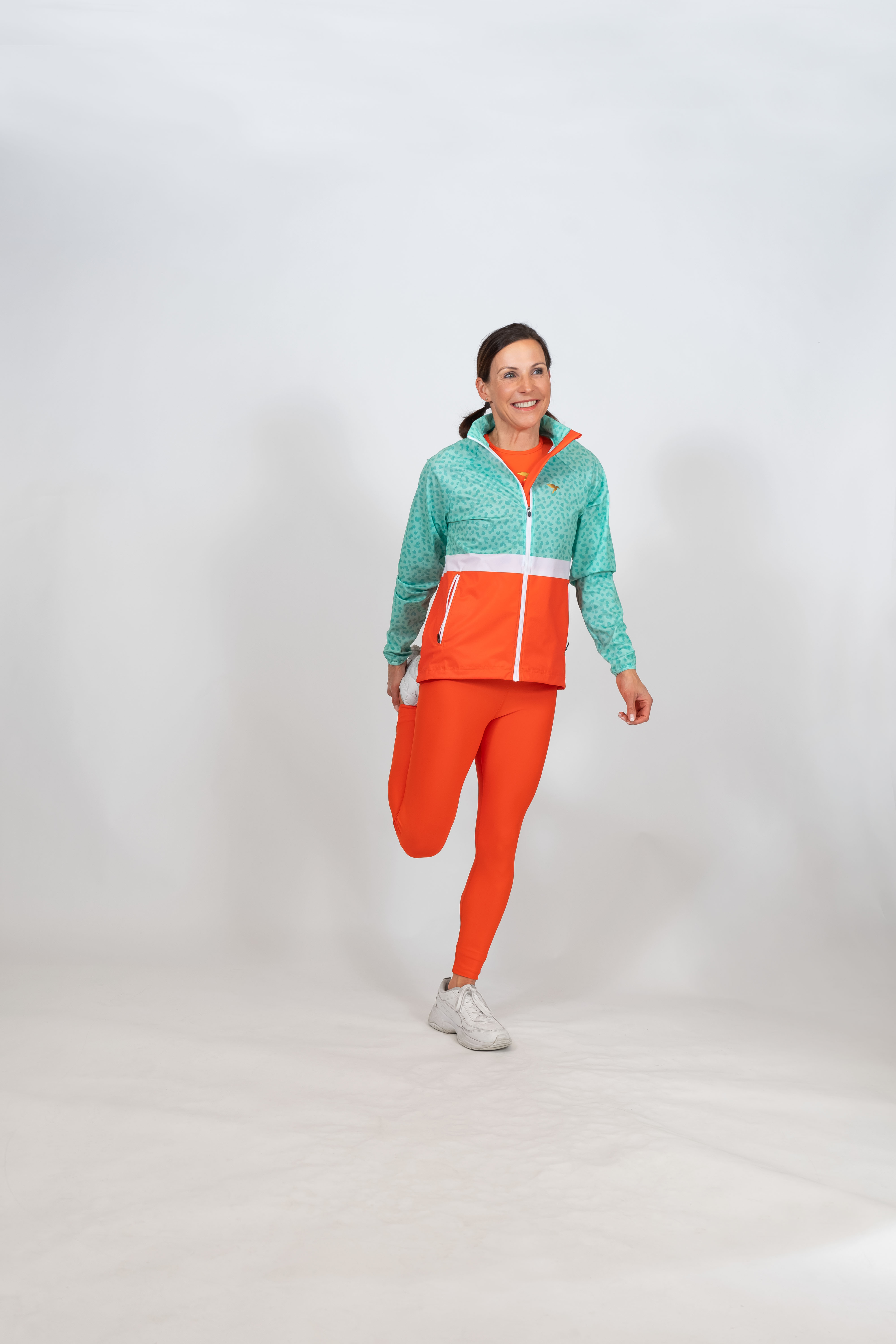 Wind Jacket Mint-Orange