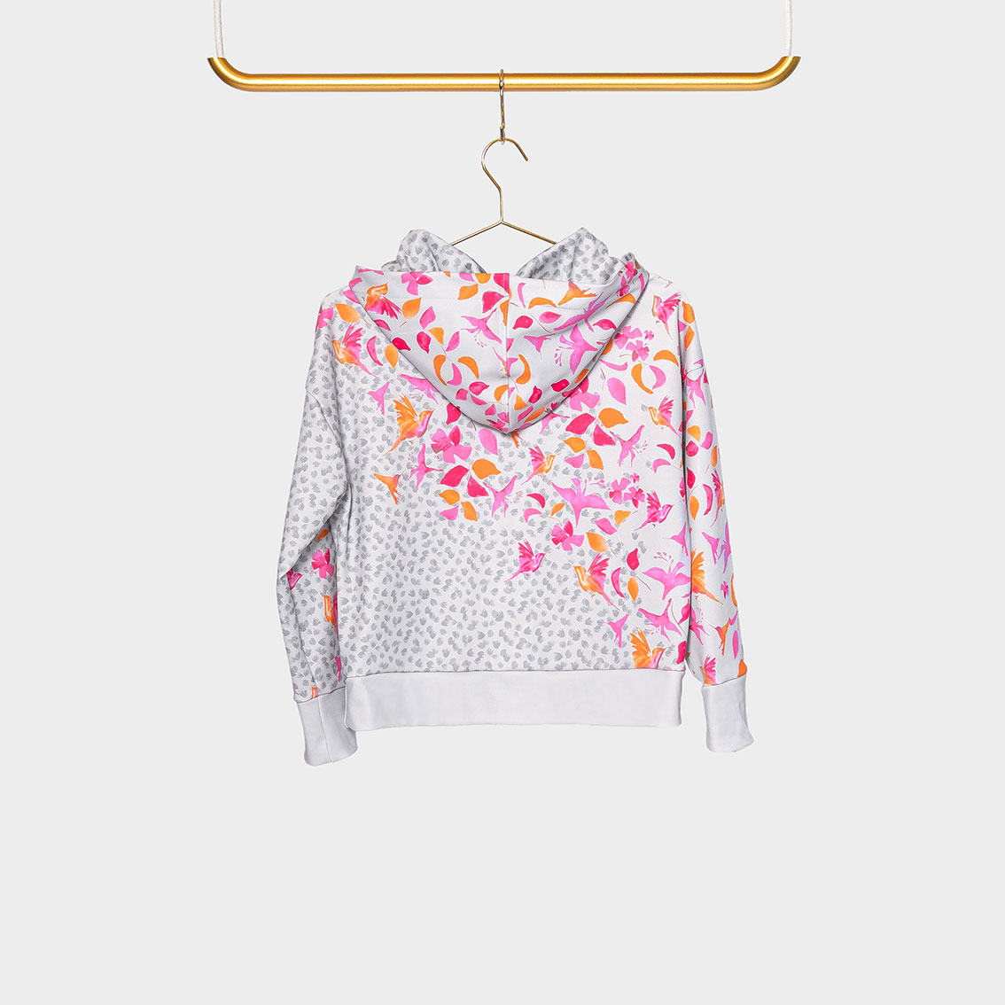 Hoody Grey Flower