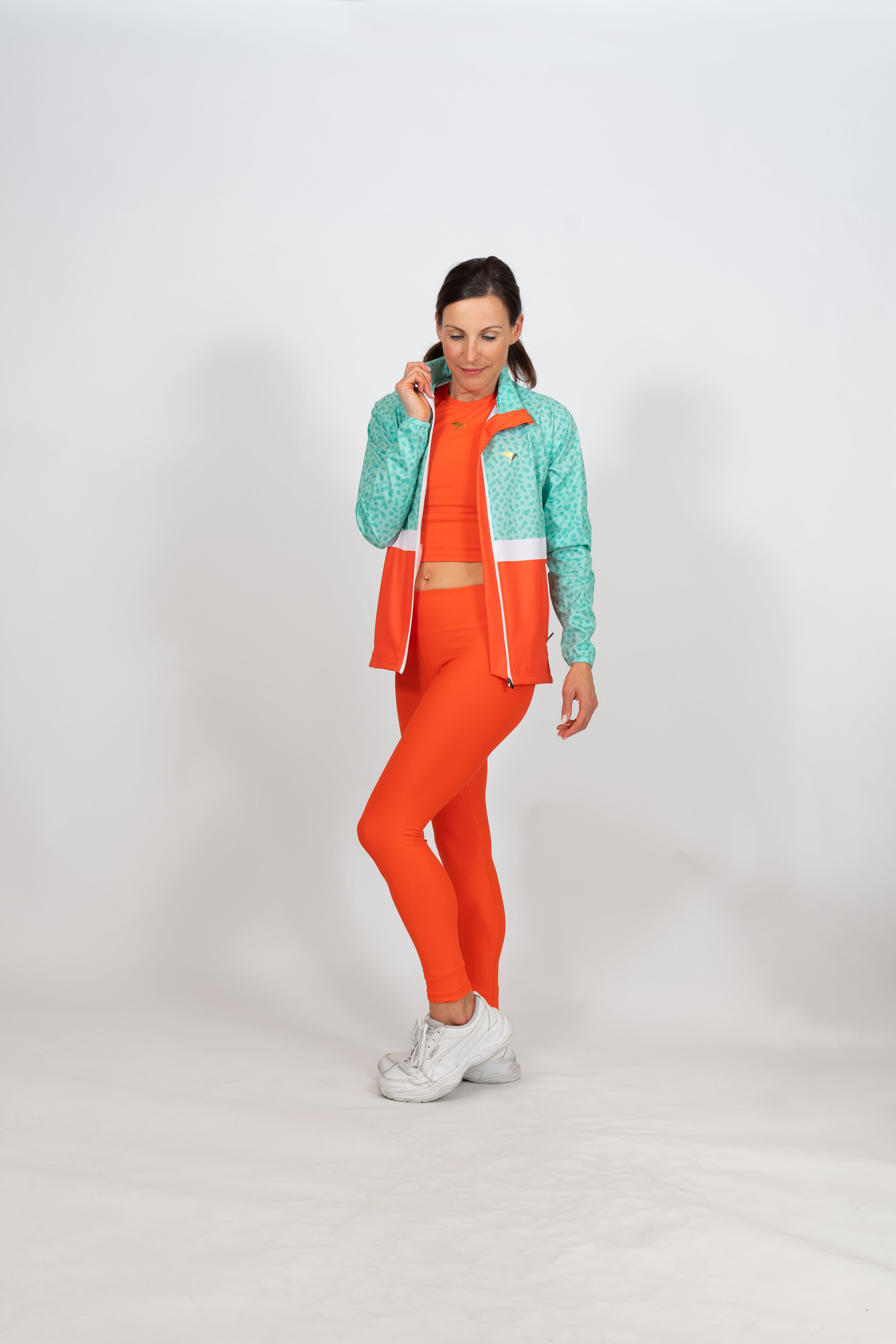 Wind Jacket Mint-Orange